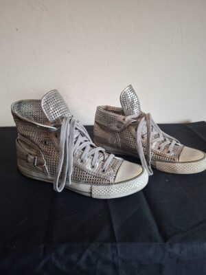 20260122_102357 ASH zilveren hoge sneakers (2-in-1 design) - maat 39 (77.)