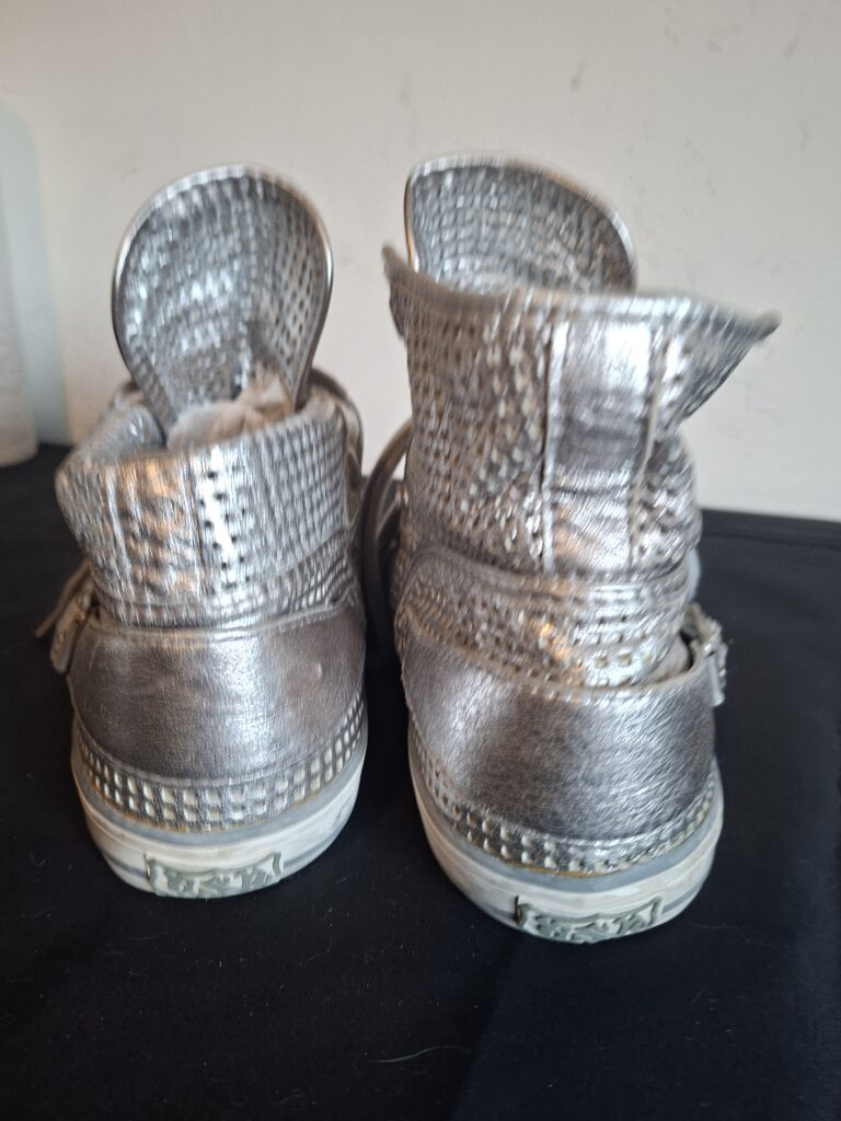 ASH zilveren hoge sneakers (2-in-1 design) - maat 39 (77.)