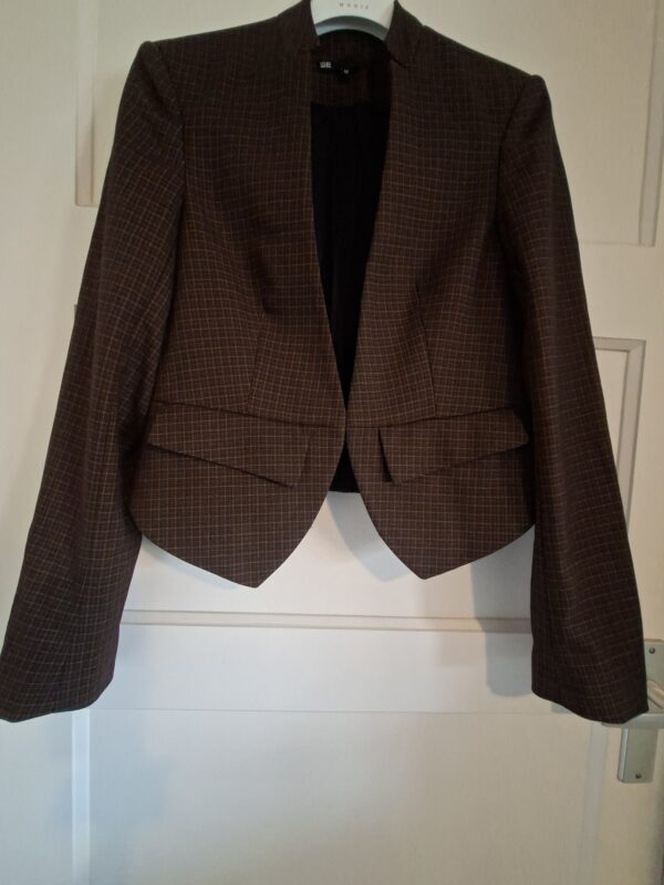 WE geruite blazer in bruin/cognac - maat M (112.)