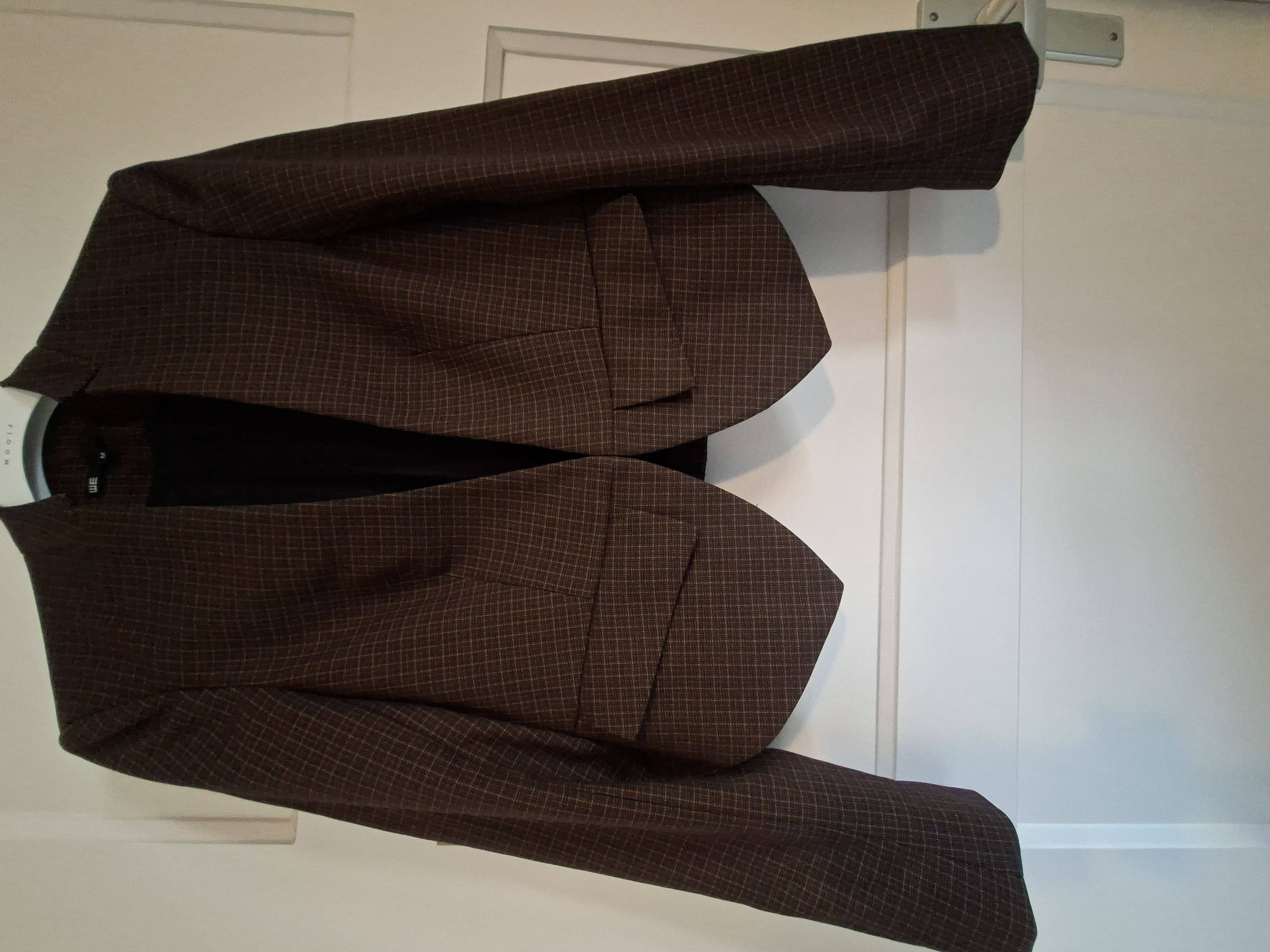 WE geruite blazer in bruin/cognac - maat M (112.)