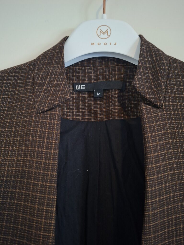 WE geruite blazer in bruin/cognac - maat M (112.)