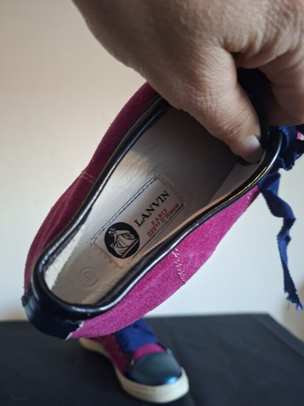 Lanvin roze/groen/blauwe sneakers - maat 39 (29.)