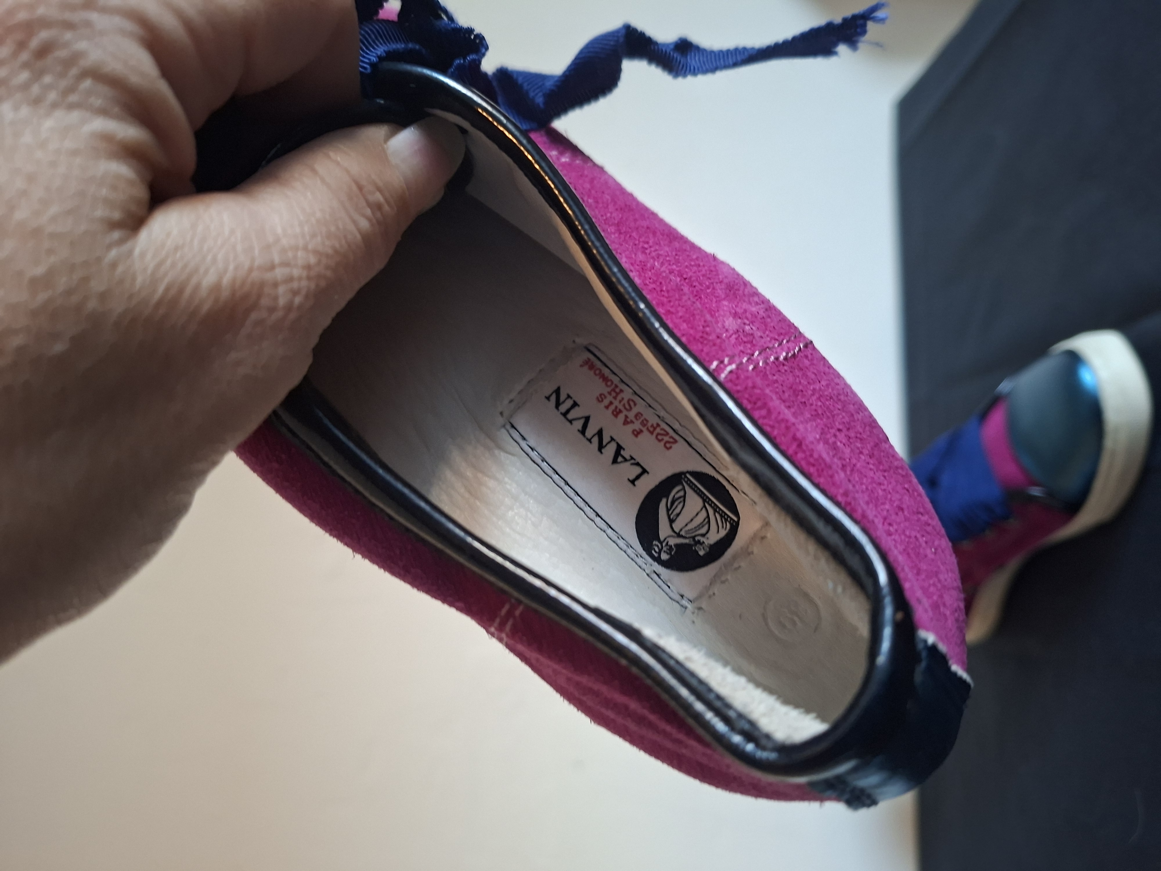 Lanvin roze/groen/blauwe sneakers - maat 39 (29.)