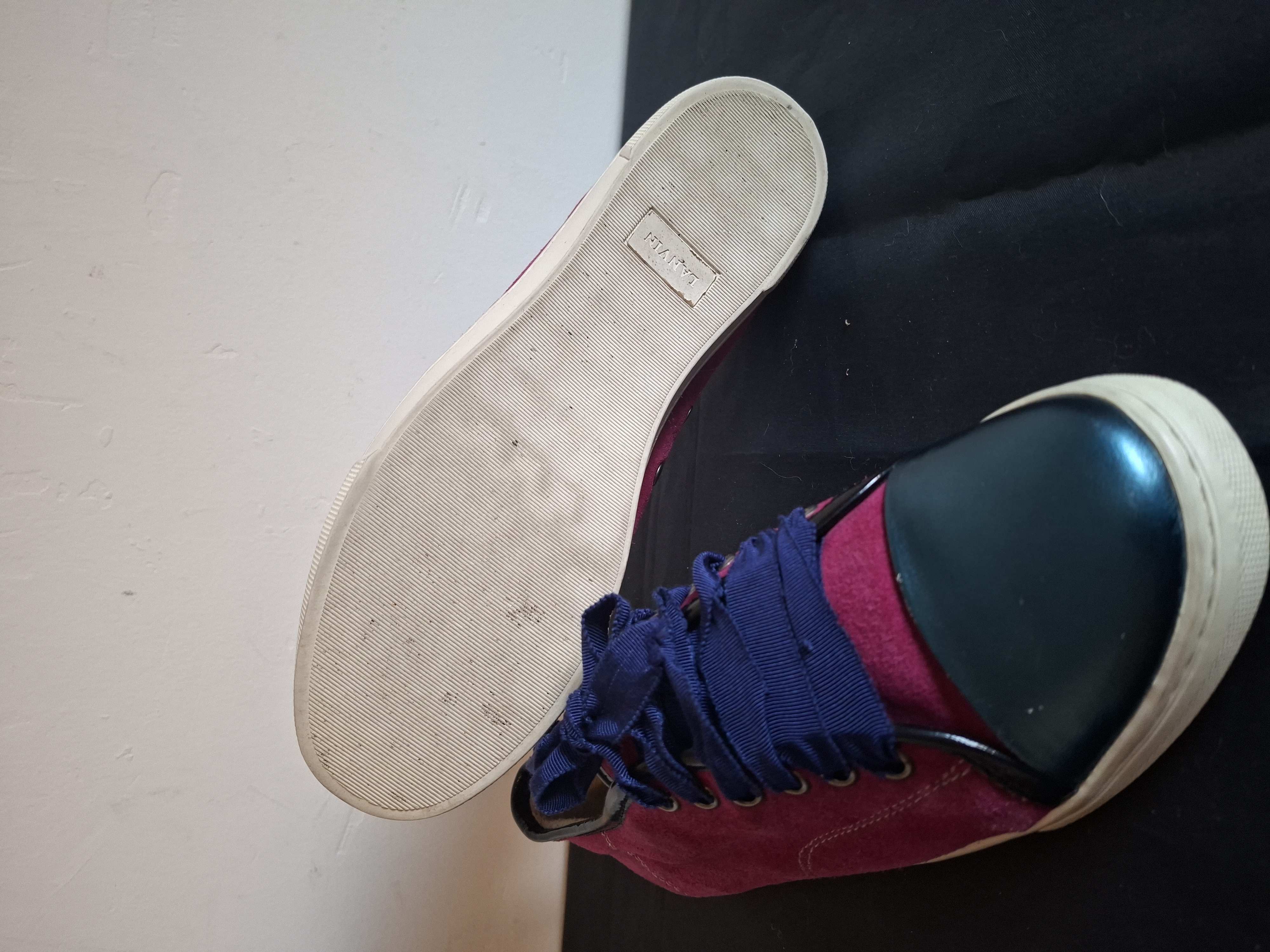 Lanvin roze/groen/blauwe sneakers - maat 39 (29.)