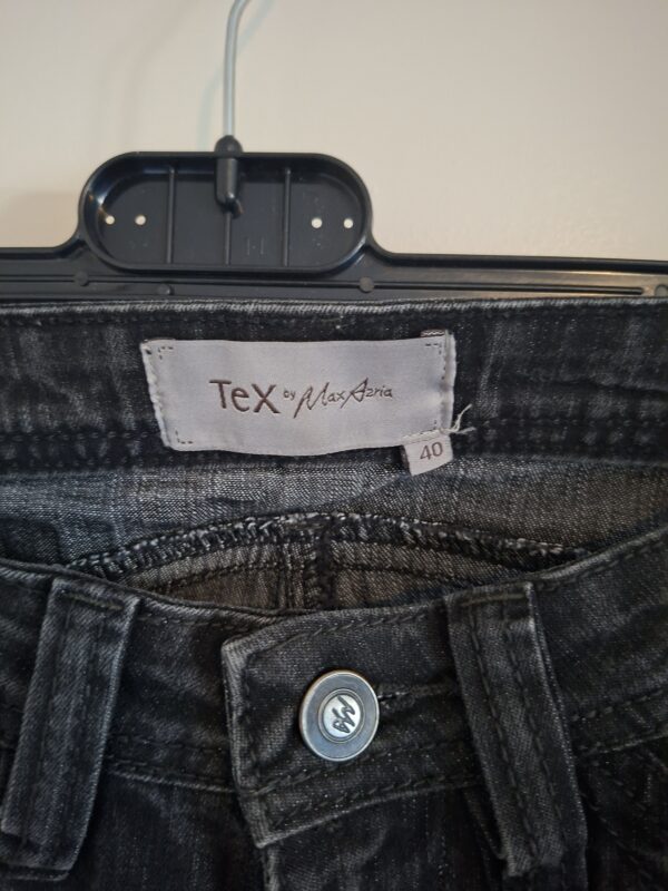 Tex by Max Azria donkergrijze denim broek - maat 40 (65.)