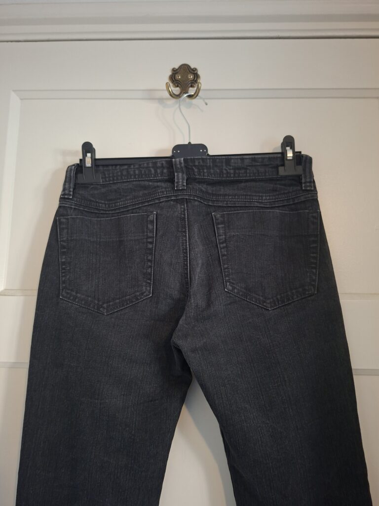 Tex by Max Azria donkergrijze denim broek - maat 40 (65.)