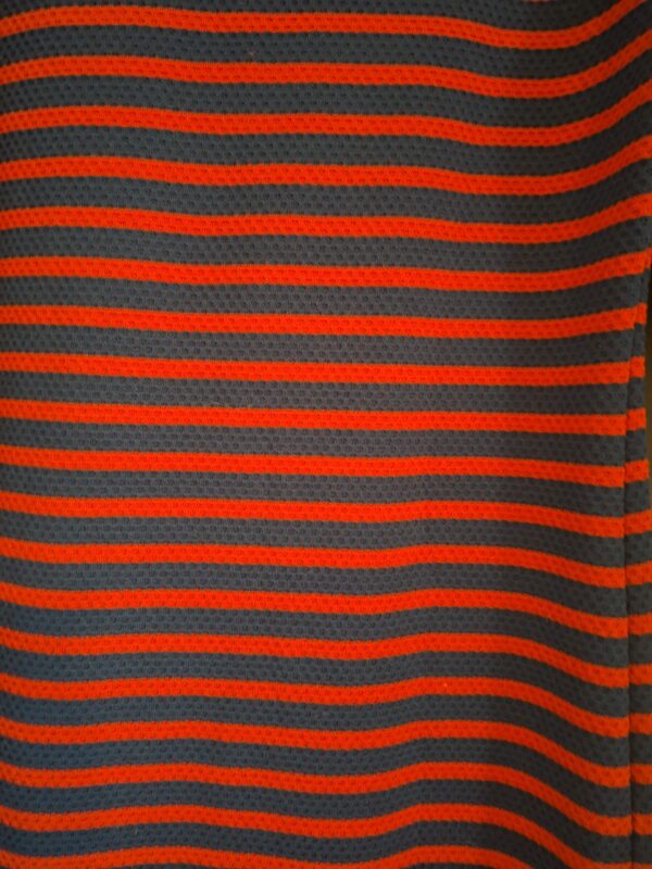 20260122_111148 COSTES BLUE Gestreepte Jurk (Donkerblauw/Rood) - Maat M (41.)