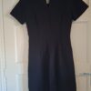 Elegante Zwarte WE Jurk met Korte Mouwen (Maat S) (47.)