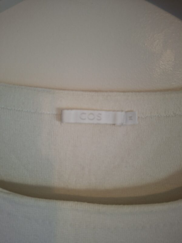 20260122_112249 COS Gestreepte Jurk met Leren Zakken - Zwart/Wit (Maat S) (67.)