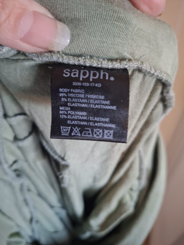 Stijlvolle SAPPH Lounge Jumpsuit - Zachtgroen (Maat L) (98.)