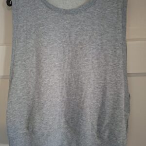 COS grijze slipover van katoen/lyocell - maat S/M (115.)