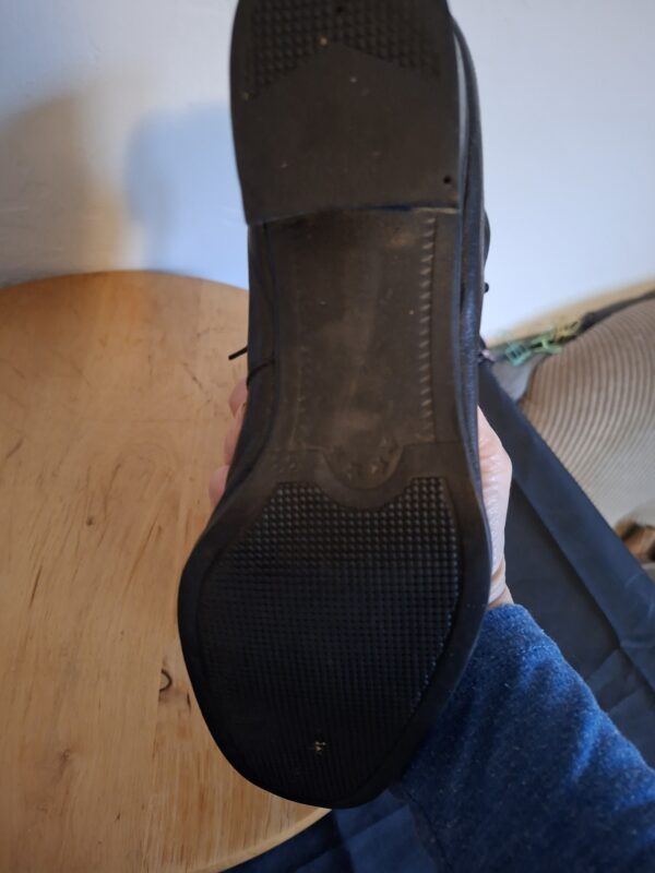 Zwarte leren enkellaarsjes met veters - maat 38 (31.)