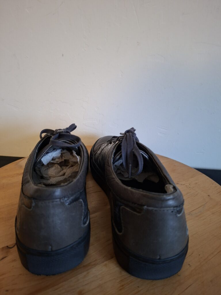 Jan Jansen zilver/donkergrijze leren sneakers - maat 38 (26.)