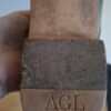 AGL (Attilio Giusti Leombruni) groene lakleren veterschoenen - maat 38 (23.)
