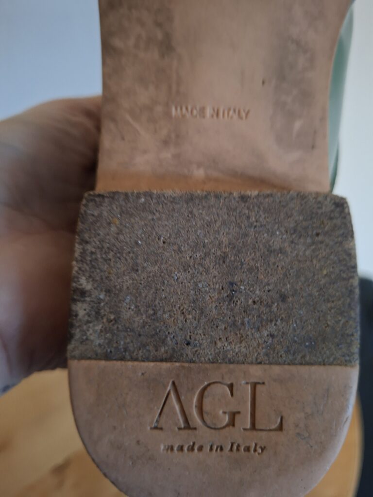 AGL (Attilio Giusti Leombruni) groene lakleren veterschoenen - maat 38 (23.)