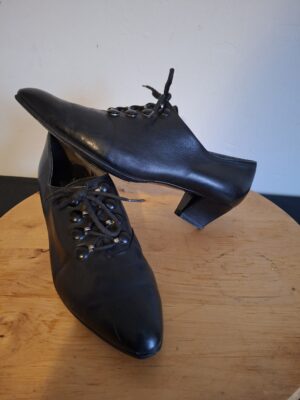 Marie Claire zwarte leren veterschoenen - maat 38 (30.)