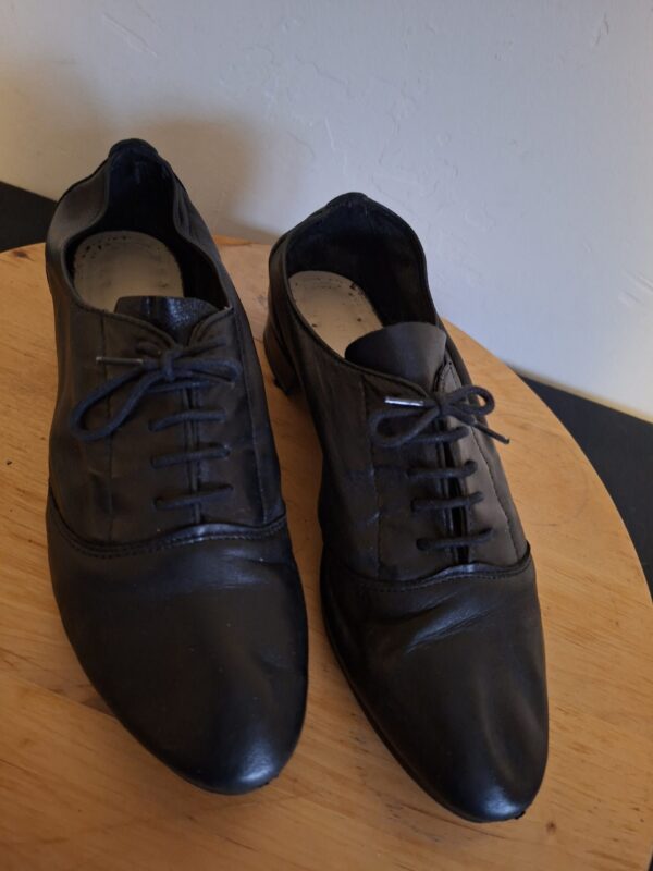 20260122_165337 Andre zwarte leren veterschoenen (Nieuw) - maat 38 (80.)