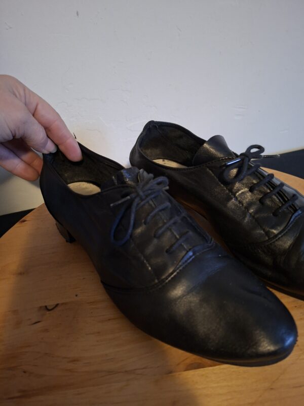 20260122_165346 Andre zwarte leren veterschoenen (Nieuw) - maat 38 (80.)