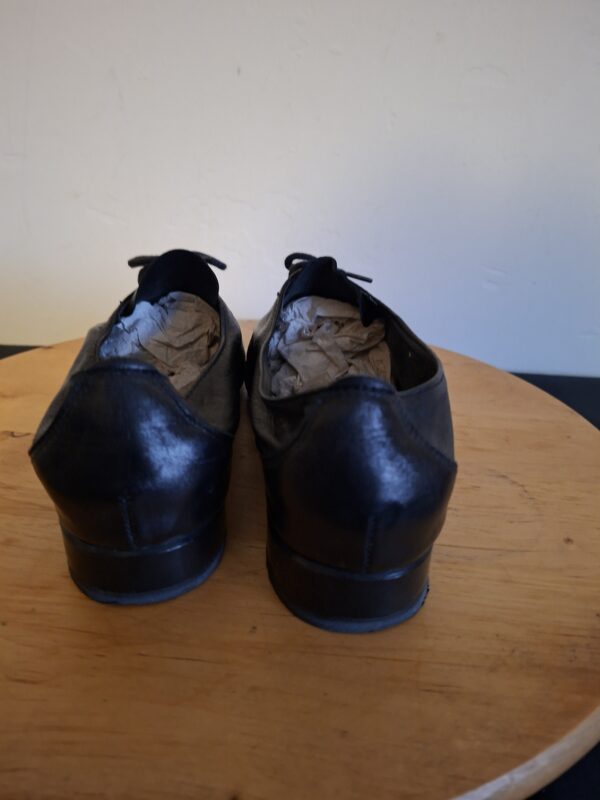 20260122_165416 Andre zwarte leren veterschoenen (Nieuw) - maat 38 (80.)