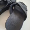 FitFlop zwarte leren slippers met gekruiste bandjes - maat 37 (25.)