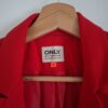 ONLY felrode blazer met ritsdetails - maat 36 (114.)