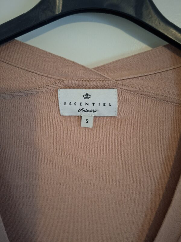 Essentiel Antwerp lang vest in cognac - maat S (145.)