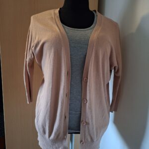 Essentiel Antwerp lang vest in cognac - maat S (145.)