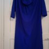 20260123_152147 CKS kobaltblauwe jurk met 3/4 mouwen en watervalhals - maat S (90.)