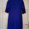 CKS kobaltblauwe jurk met 3/4 mouwen en watervalhals - maat S (90.)