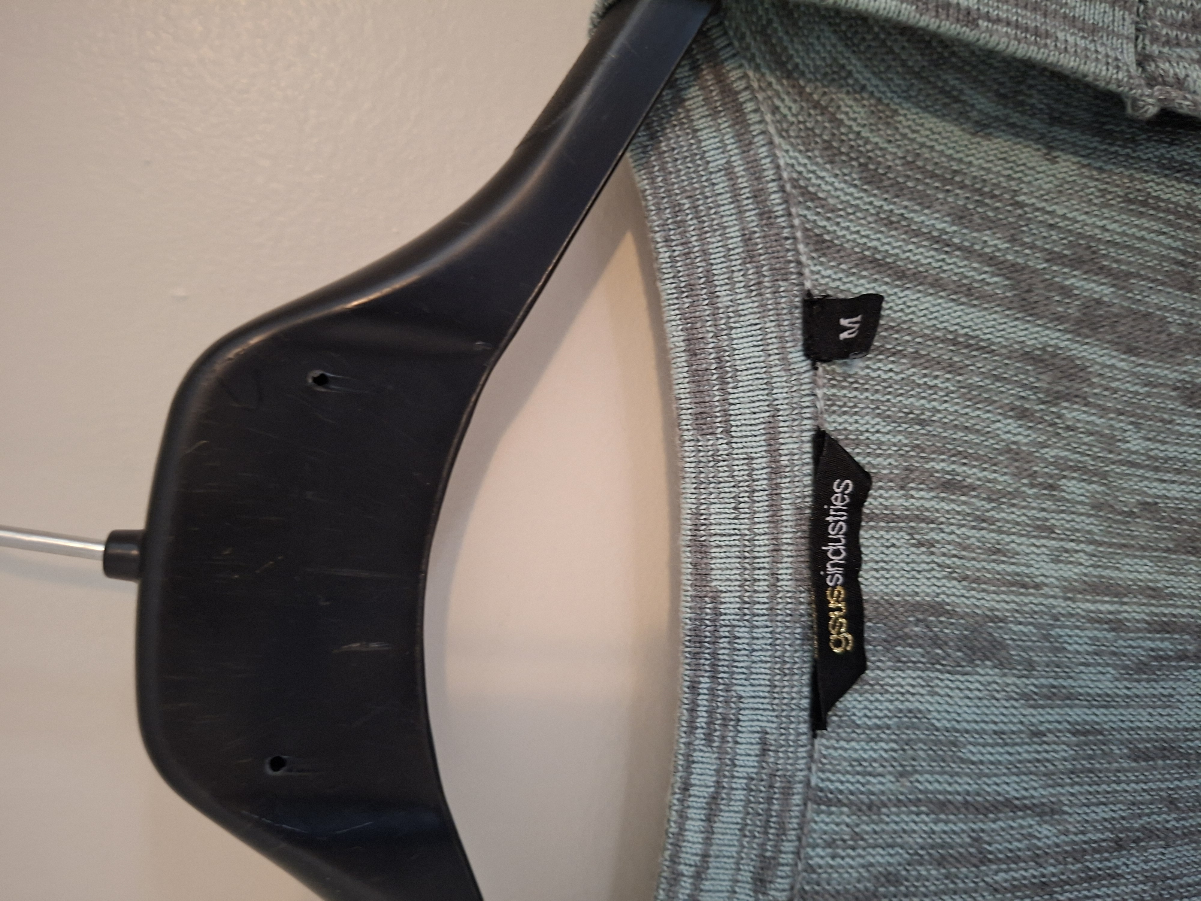 Gsus Industries groen/grijs vest met geborduurde vogel - maat M (101.)