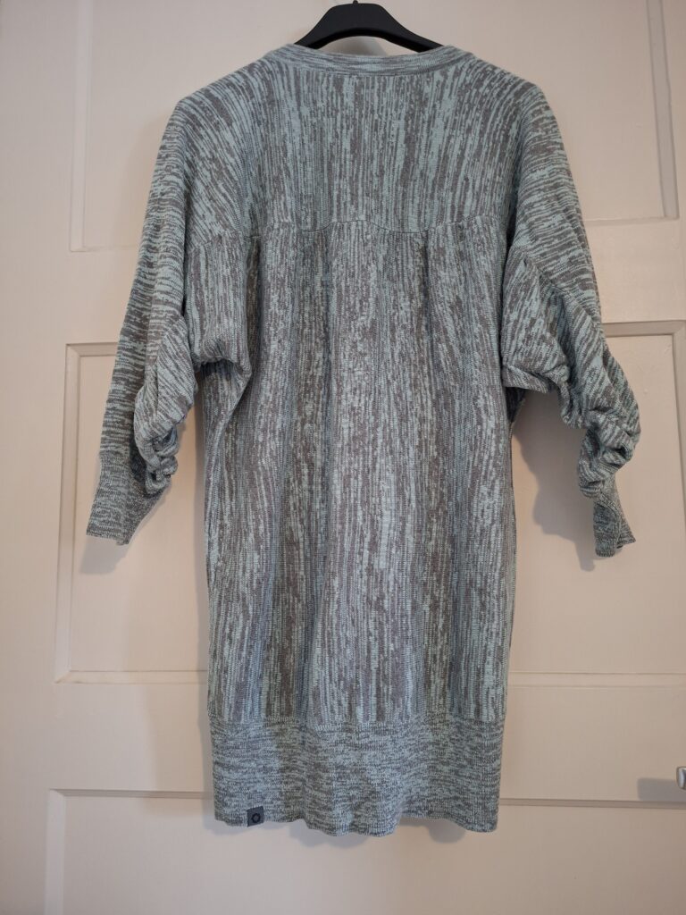 Gsus Industries groen/grijs vest met geborduurde vogel - maat M (101.)