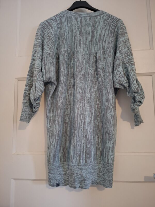 Gsus Industries groen/grijs vest met geborduurde vogel - maat M (101.)