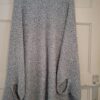 Zara Knit grijs gemeleerd vest met glitter en wijde mouwen - maat M (87.)