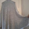Zara Knit grijs gemeleerd vest met glitter en wijde mouwen - maat M (87.)