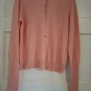 Just in Case roze wollen vest met knoopsluiting - maat 38 (70.)