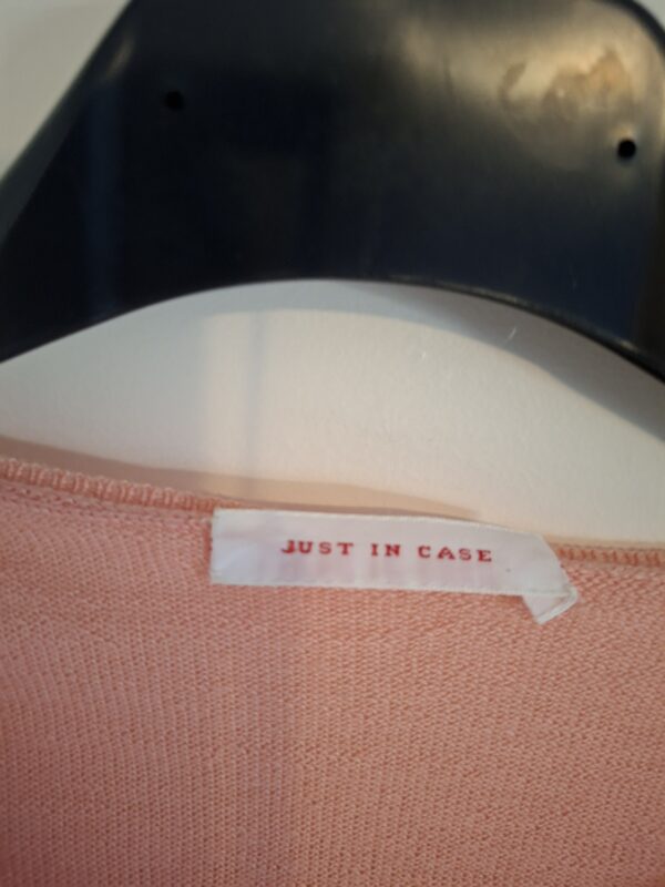 20260123_155105 Just in Case roze wollen vest met knoopsluiting - maat 38 (70.)