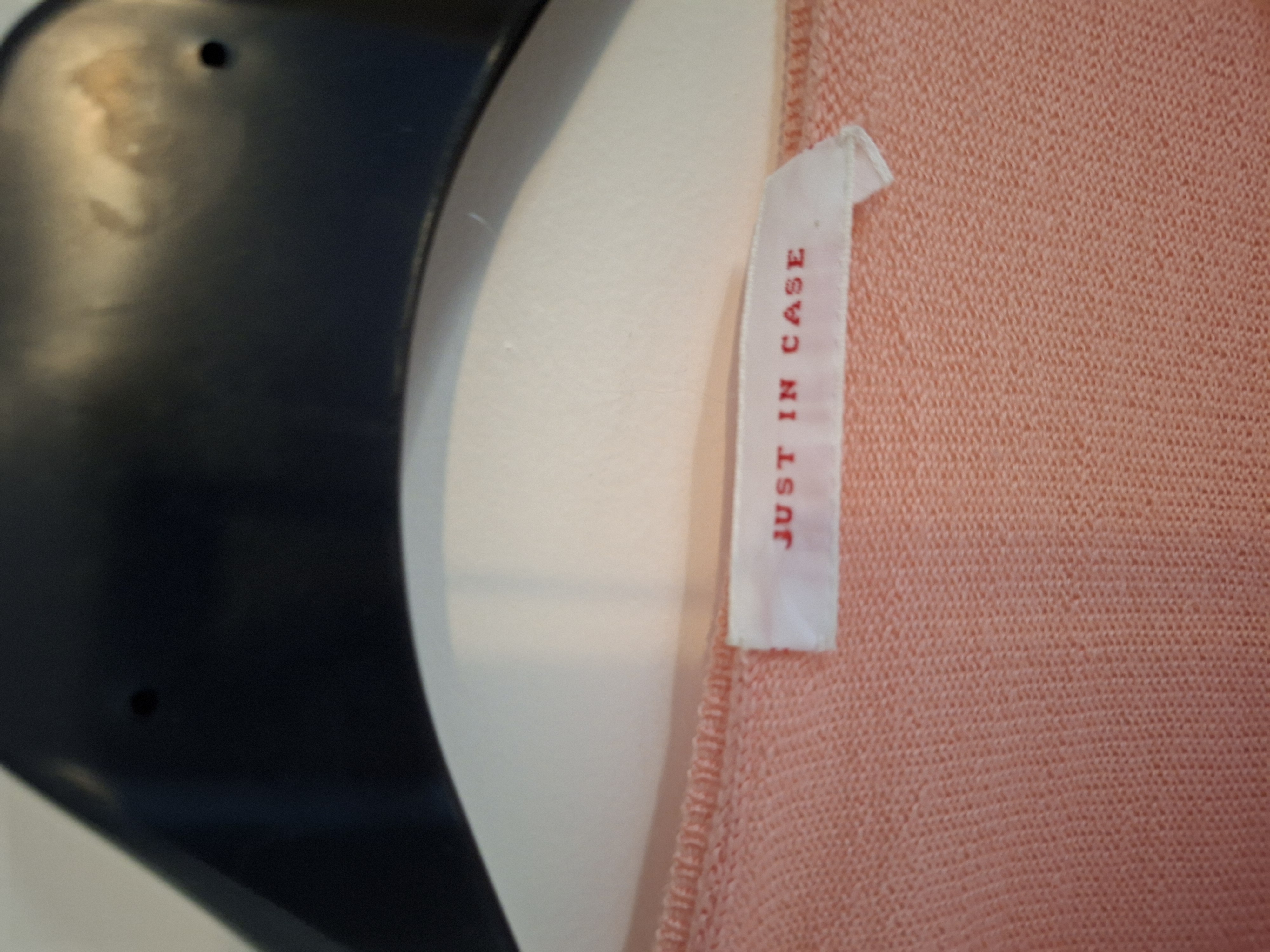 Just in Case roze wollen vest met knoopsluiting - maat 38 (70.)