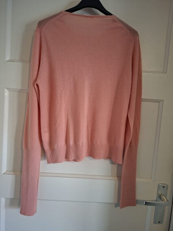 20260123_155118 Just in Case roze wollen vest met knoopsluiting - maat 38 (70.)