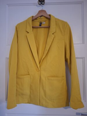 20260123_155718 Divided by H&M okergele blazer met één knoop - maat 36 (110.)