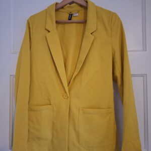 Divided by H&M okergele blazer met één knoop - maat 36 (110.)