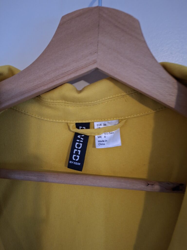 Divided by H&M okergele blazer met één knoop - maat 36 (110.)