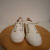 Witte sneakers met goudbruine details maat 39