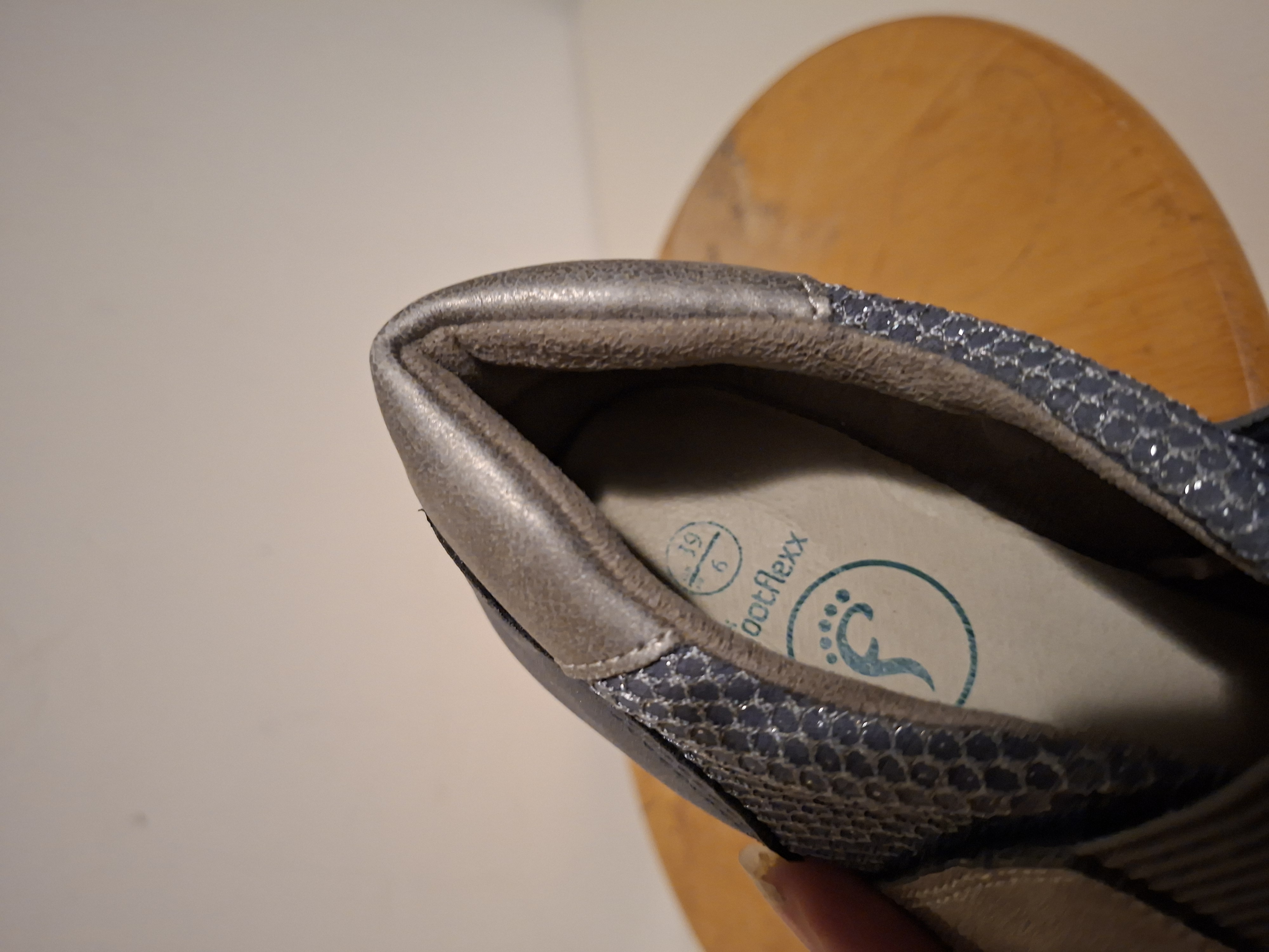 Grijze Mary Jane schoenen met glitters maat 41