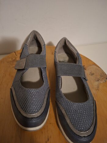 Grijze Mary Jane schoenen met glitters maat 41