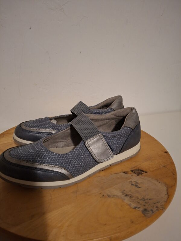 Grijze Mary Jane schoenen met glitters maat 41