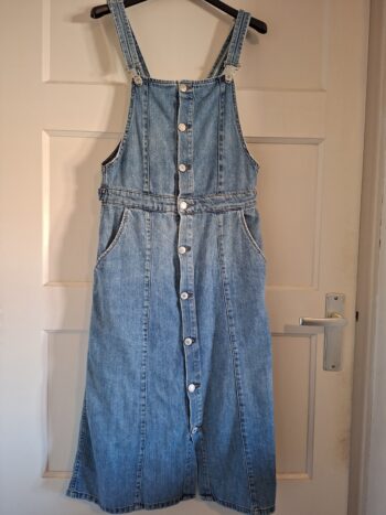 Zara denim overgooier jurk maat M (89.)