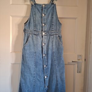 Zara denim overgooier jurk maat M