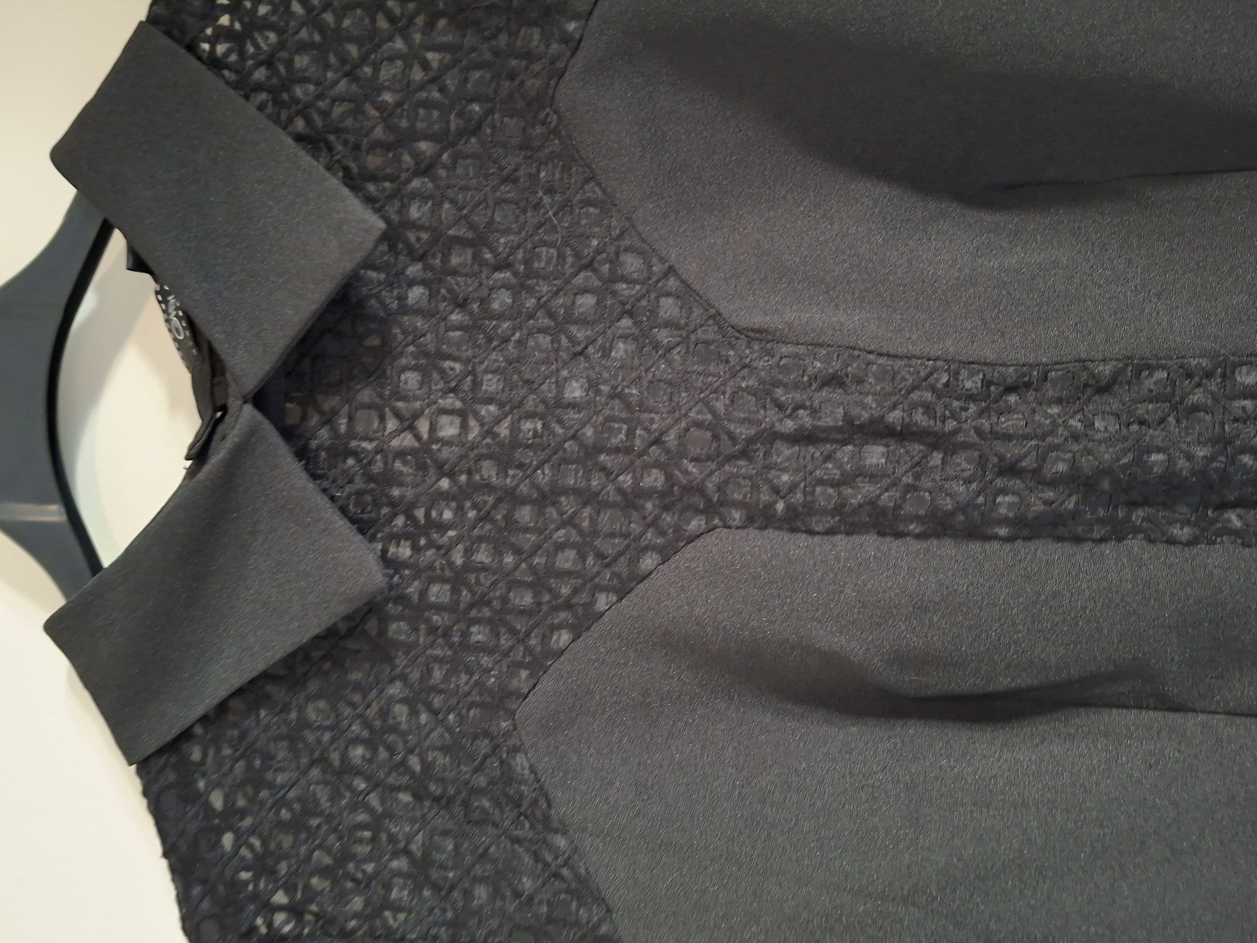 Girls on Film zwarte jumpsuit met kant maat 38 (52.)