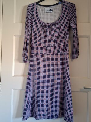 Very Me jurk blauw/oranje maat 36