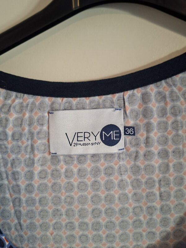 Very Me jurk blauw/oranje maat 36